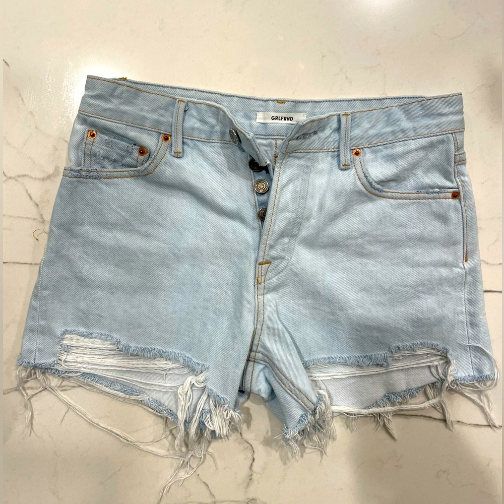 GRLFRND Denim Helena Short, Button Fly, Size 24